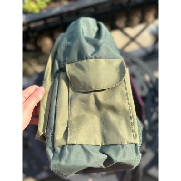 Vintage Wimbledon Tennis Backpack Green Purple Logo 90s Retro Tournament Bag - Picture 8 of 10